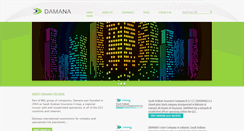 Desktop Screenshot of damana-holding.com