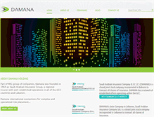 Tablet Screenshot of damana-holding.com